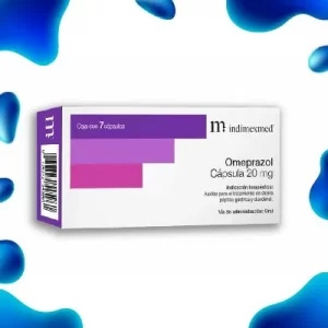 Omeprazol 20mg con 7 cápsulas. M Indimexmed