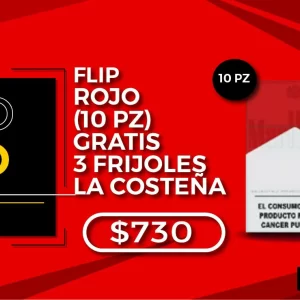 Marlboro Rojo flip 10 cajetillas Gratis 3 frijoles la costeña 430 gr